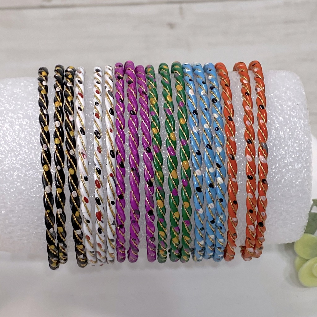 Multi-Colored Pakistani Bangle Set